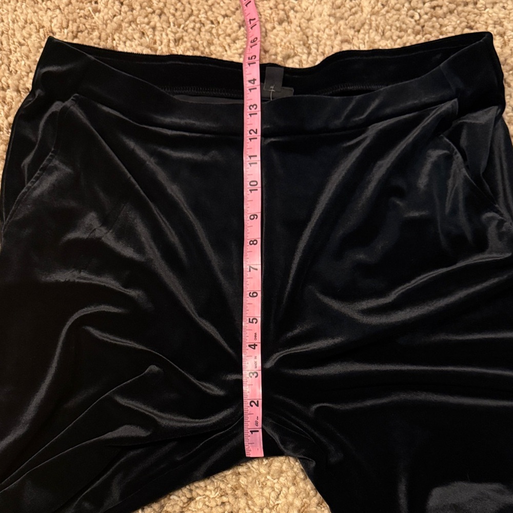 NWT J. Jill Wearever Collection Black Velvet Pants size Large Tall - Picture 13 of 16